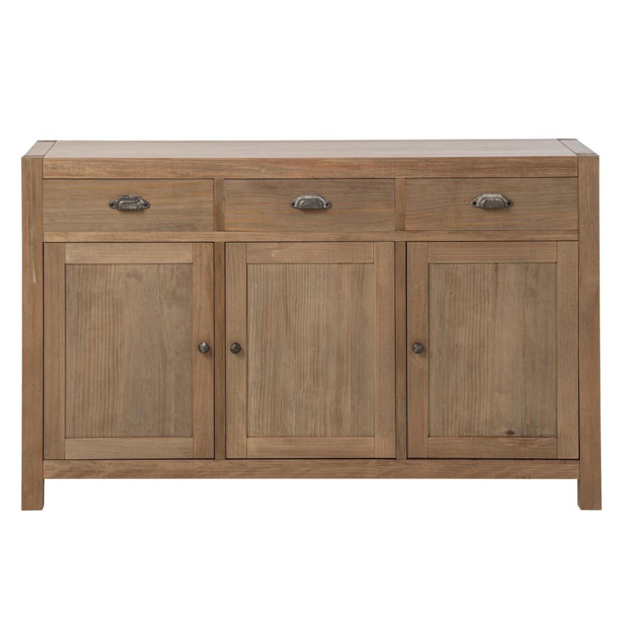 Voir la diapositive 3 : J-LINE Buffet 3 portes & 3 tiroirs  blois  140cm naturel