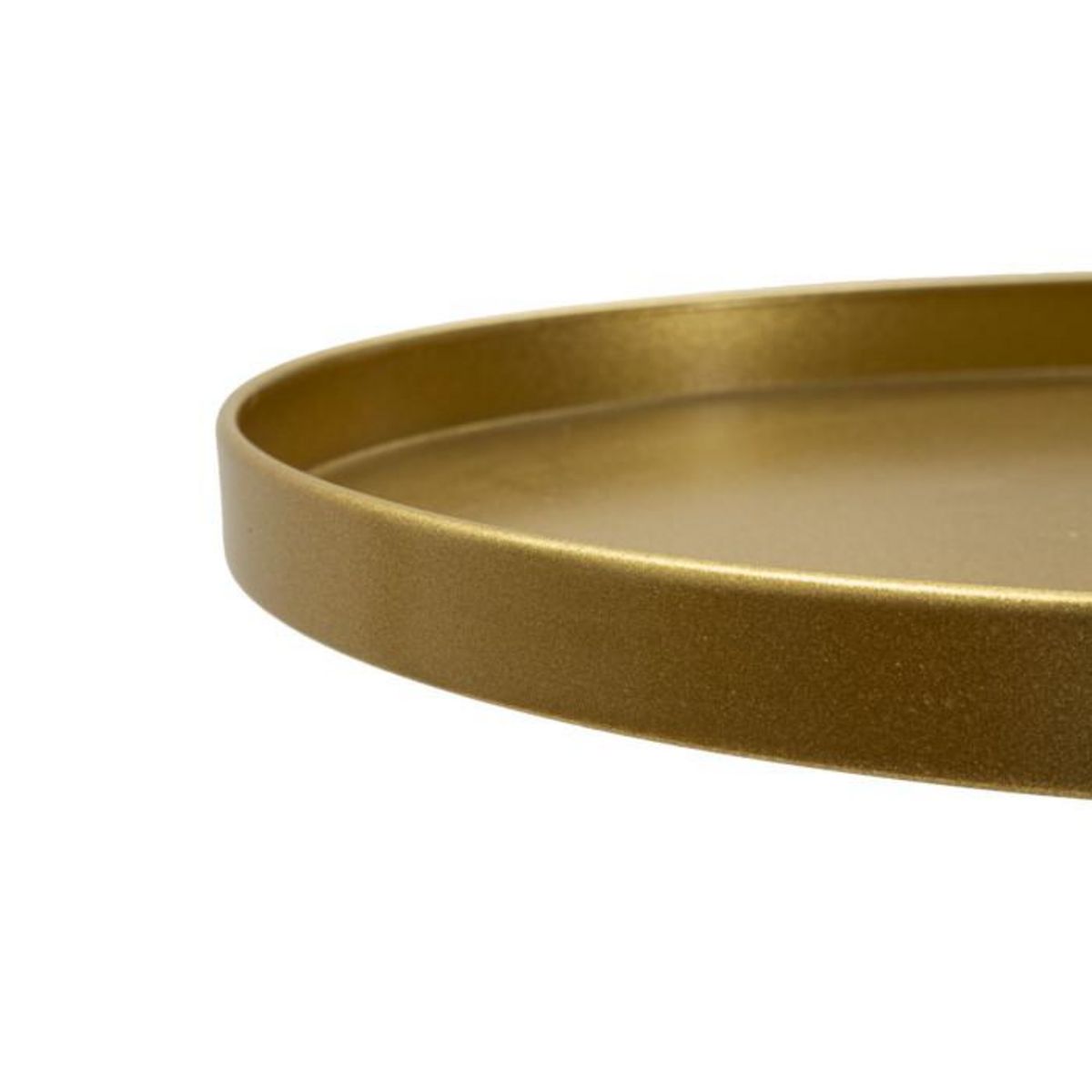 Paris Prix Table d'Appoint en Métal  Doha  100cm Or