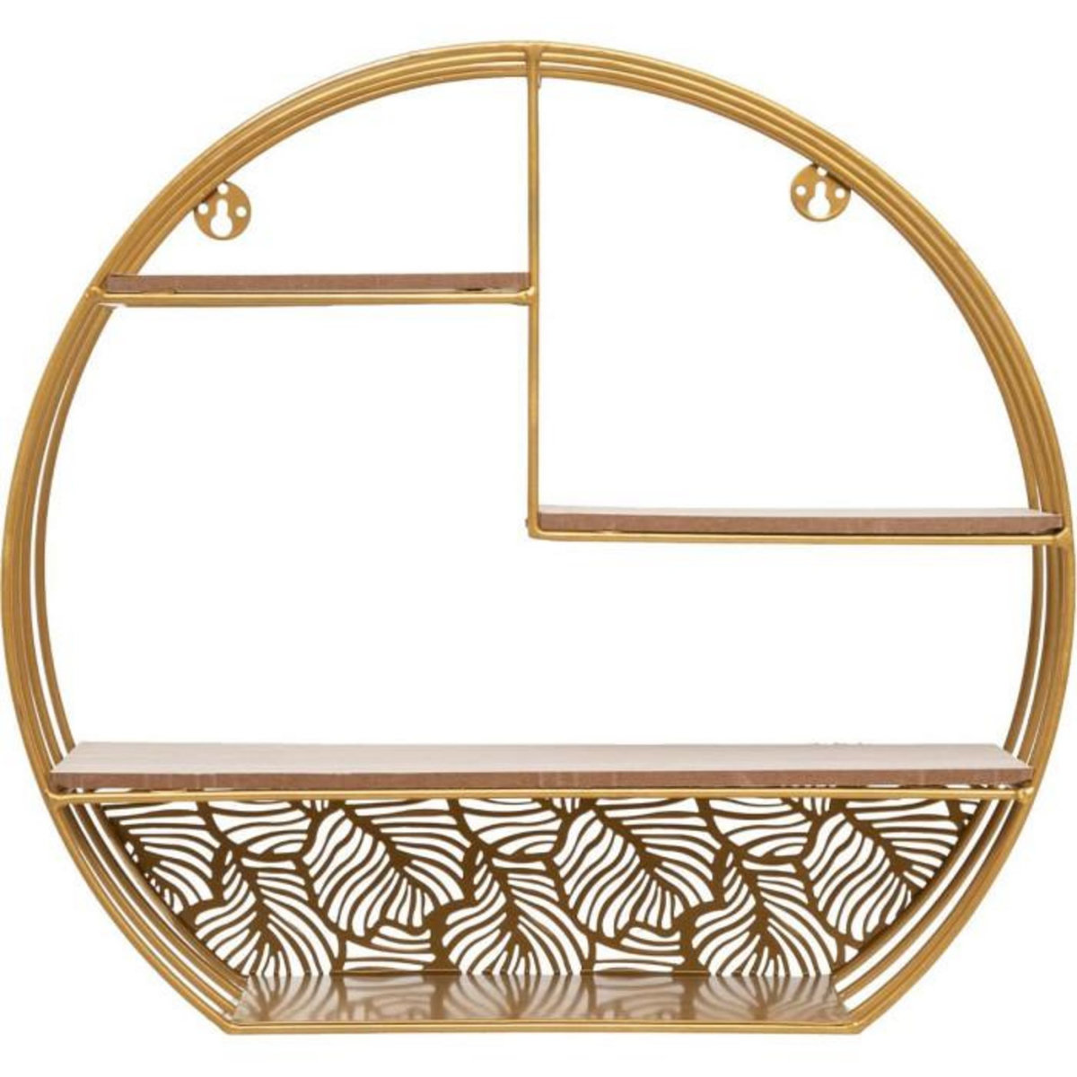 ATMOSPHERA Étagère Murale 4 Niveaux  Palmer  39cm Or