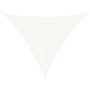 Voir la diapositive 2 : VIDAXL Voile d'ombrage 160 g/m^2 Blanc 4x4x5,8 m PEHD