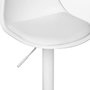 Voir la diapositive 2 :  Lot de 2 Chaises de Bar Design  Aiko  103cm Blanc