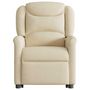 Voir la diapositive 5 : VIDAXL Fauteuil inclinable de massage Creme Tissu