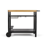 LIVOO Chariot pour plancha noir/bois - gs131