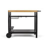 Voir la diapositive 1 : LIVOO Chariot pour plancha noir/bois - gs131
