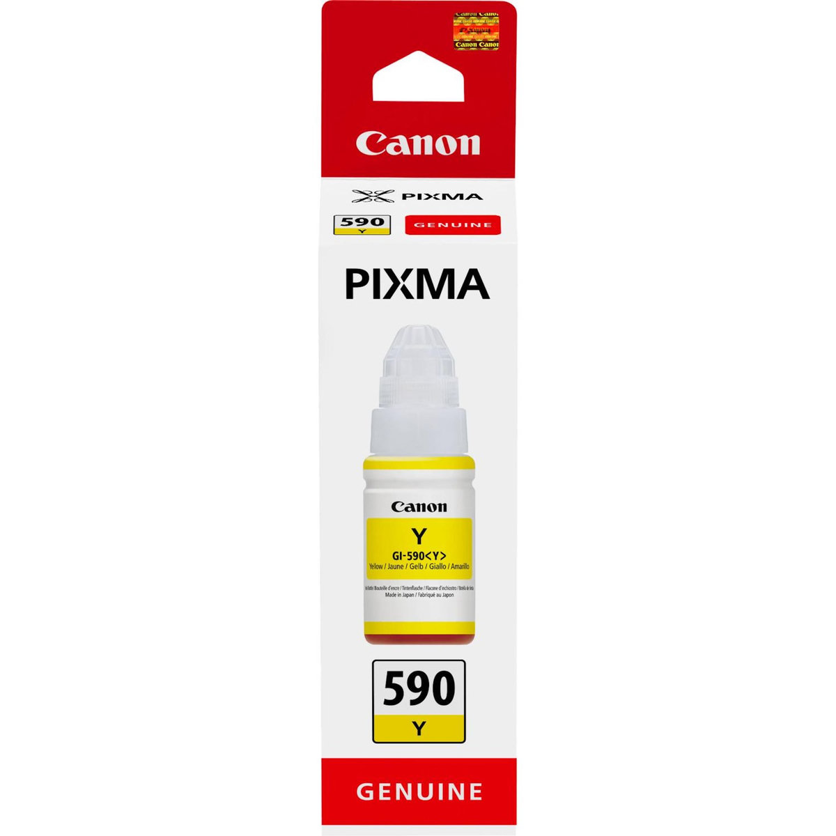 Canon Cartouche d'encre Bouteille d'Encre GI-490 Jaune (Yellow) PIXMA Série G - 0667C001