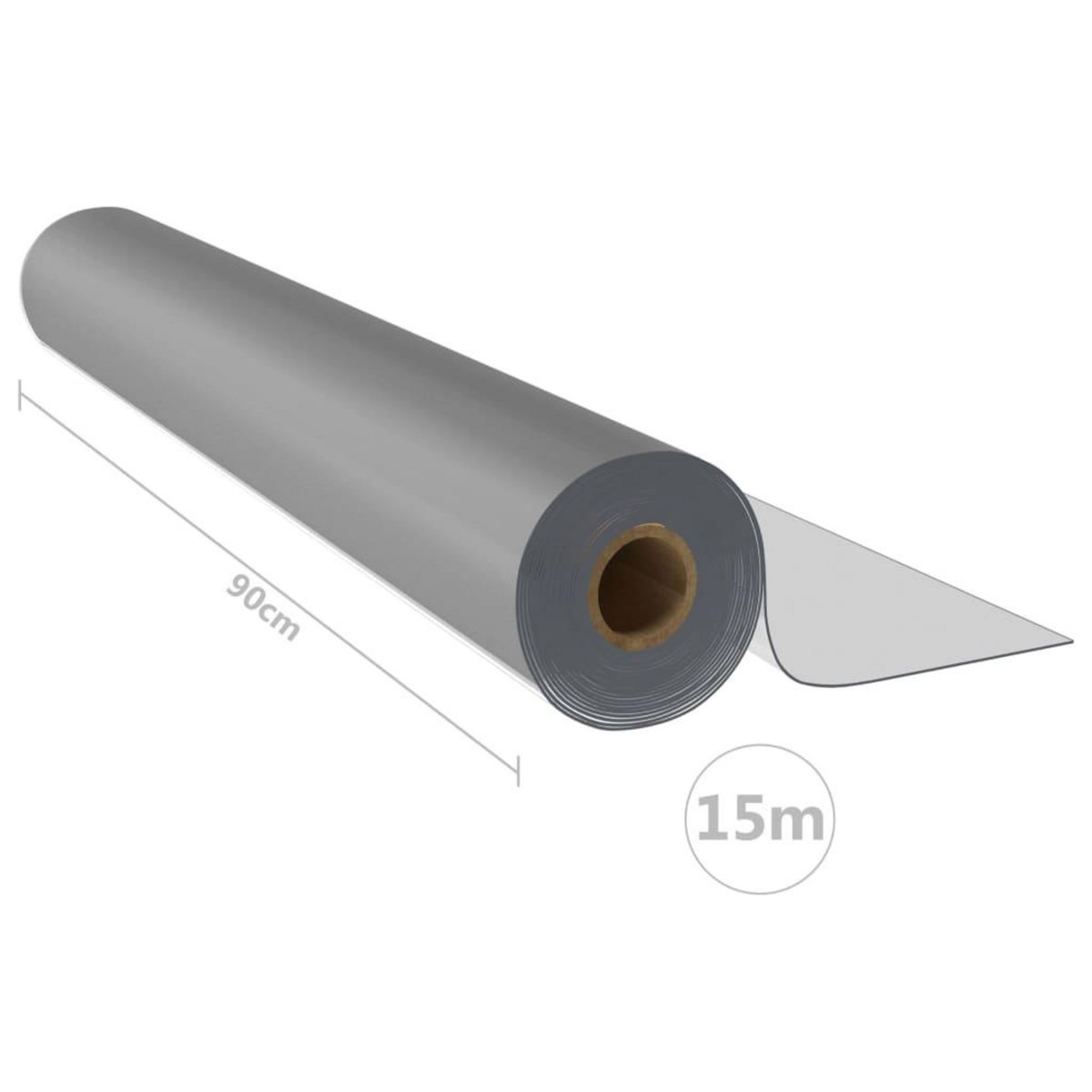 VIDAXL Rouleau mat de protection de table 0,9x15 m 2 mm PVC
