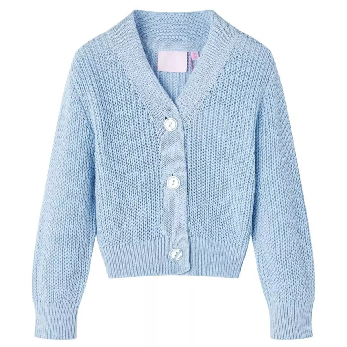 VIDAXL Cardigan pour enfants tricote bleu 92
