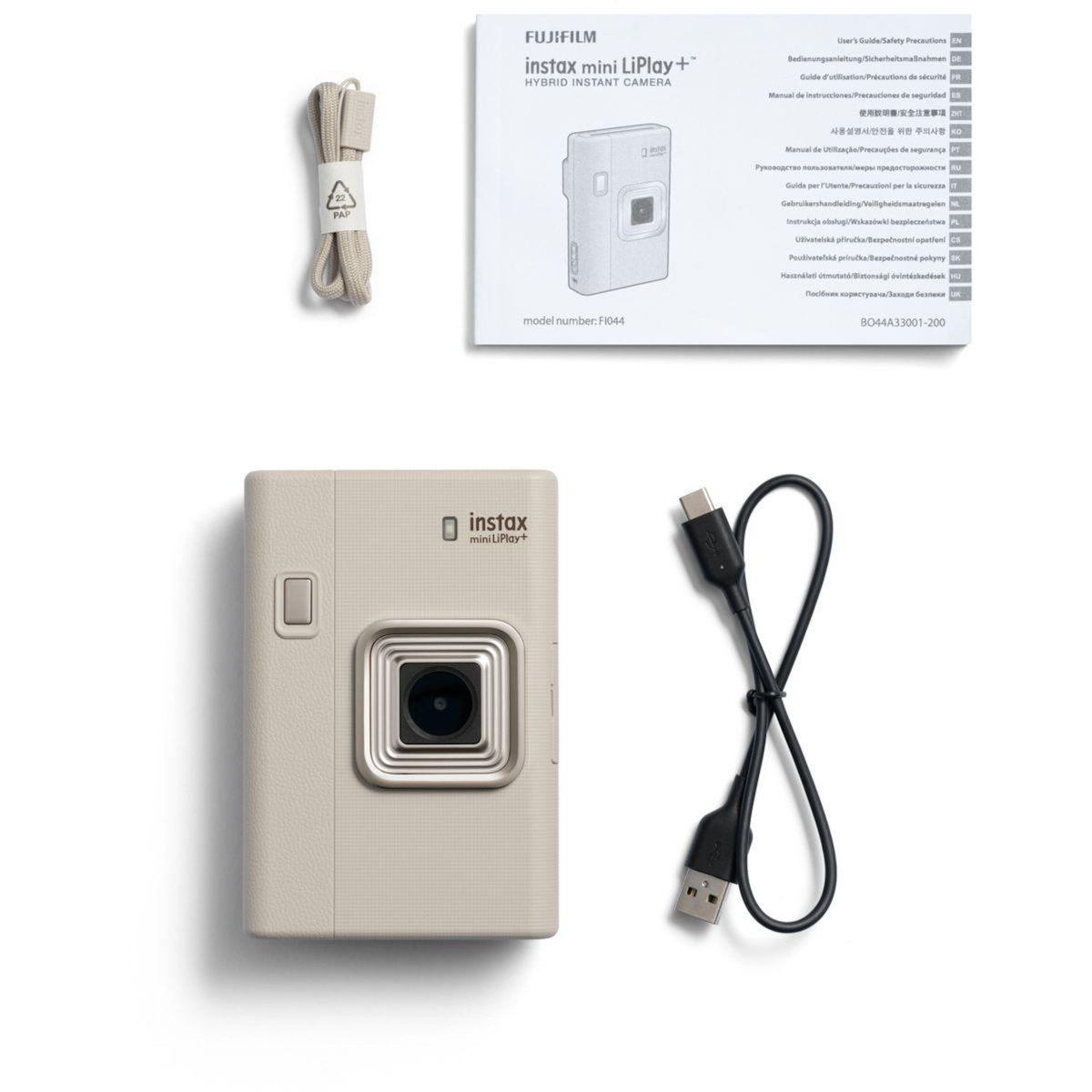 FUJIFILM Appareil photo Instantané Intax Liplay plus beige