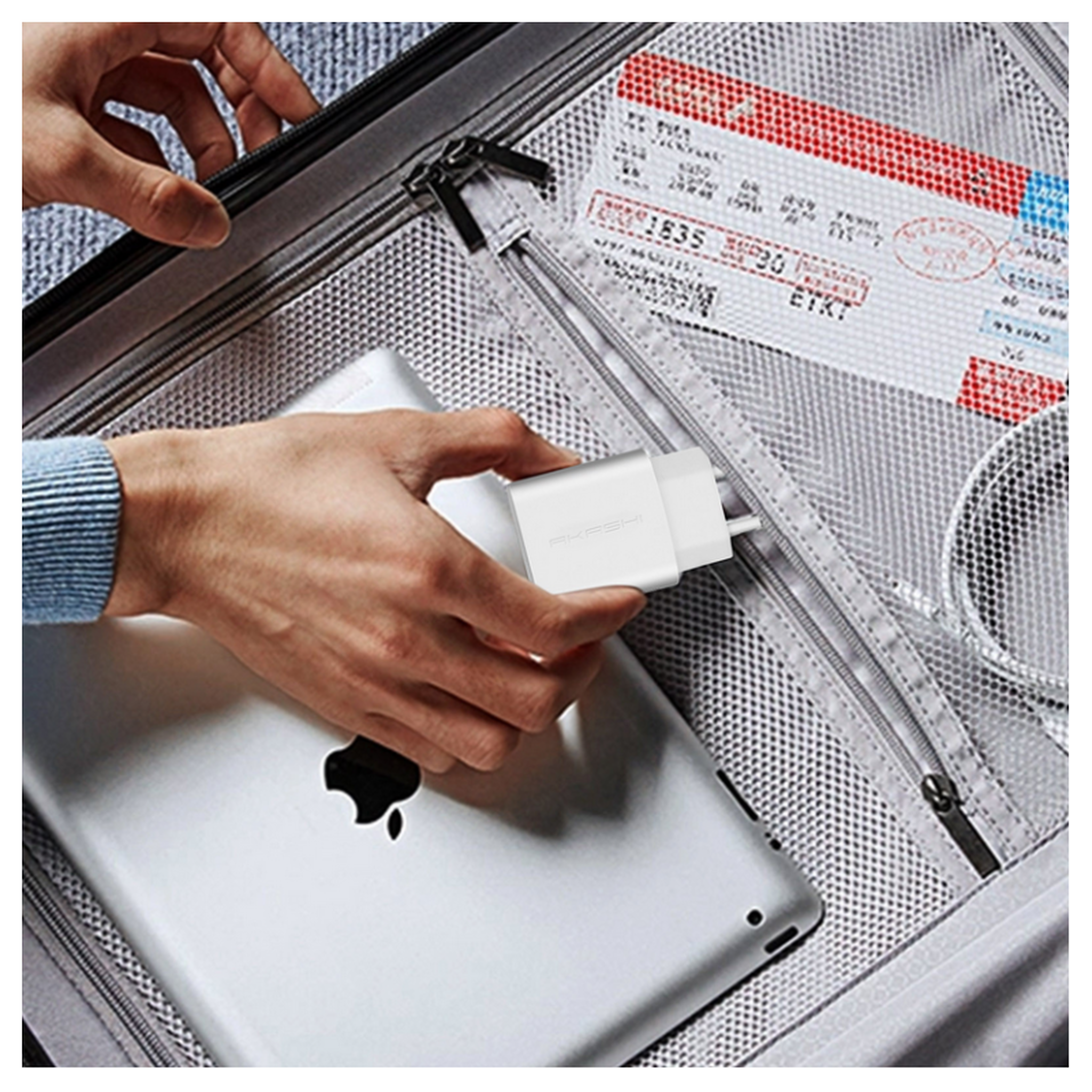 Voir la diapositive 3 : Akashi Chargeur secteur AKASHI ALTACQC20LITWH