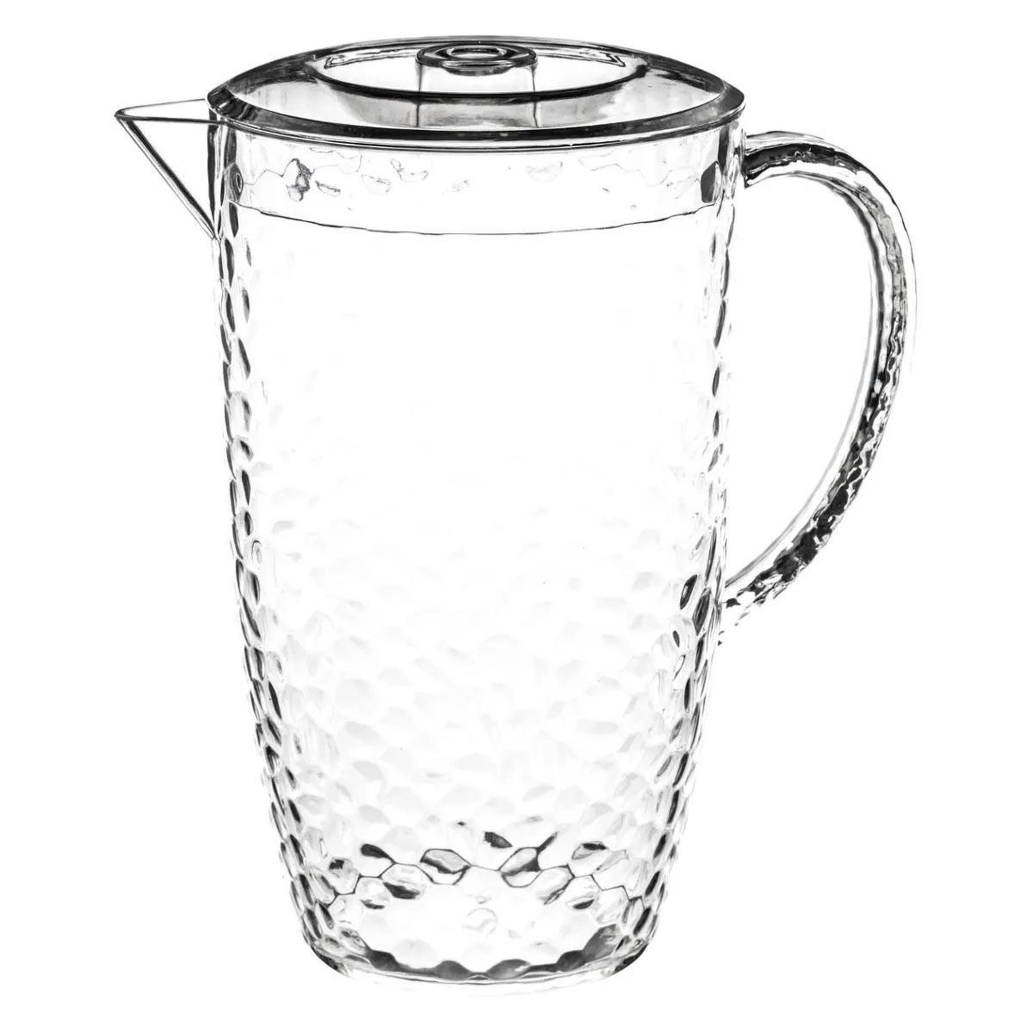 FIVE Pichet à Eau Plastique  Martelé  2L Transparent