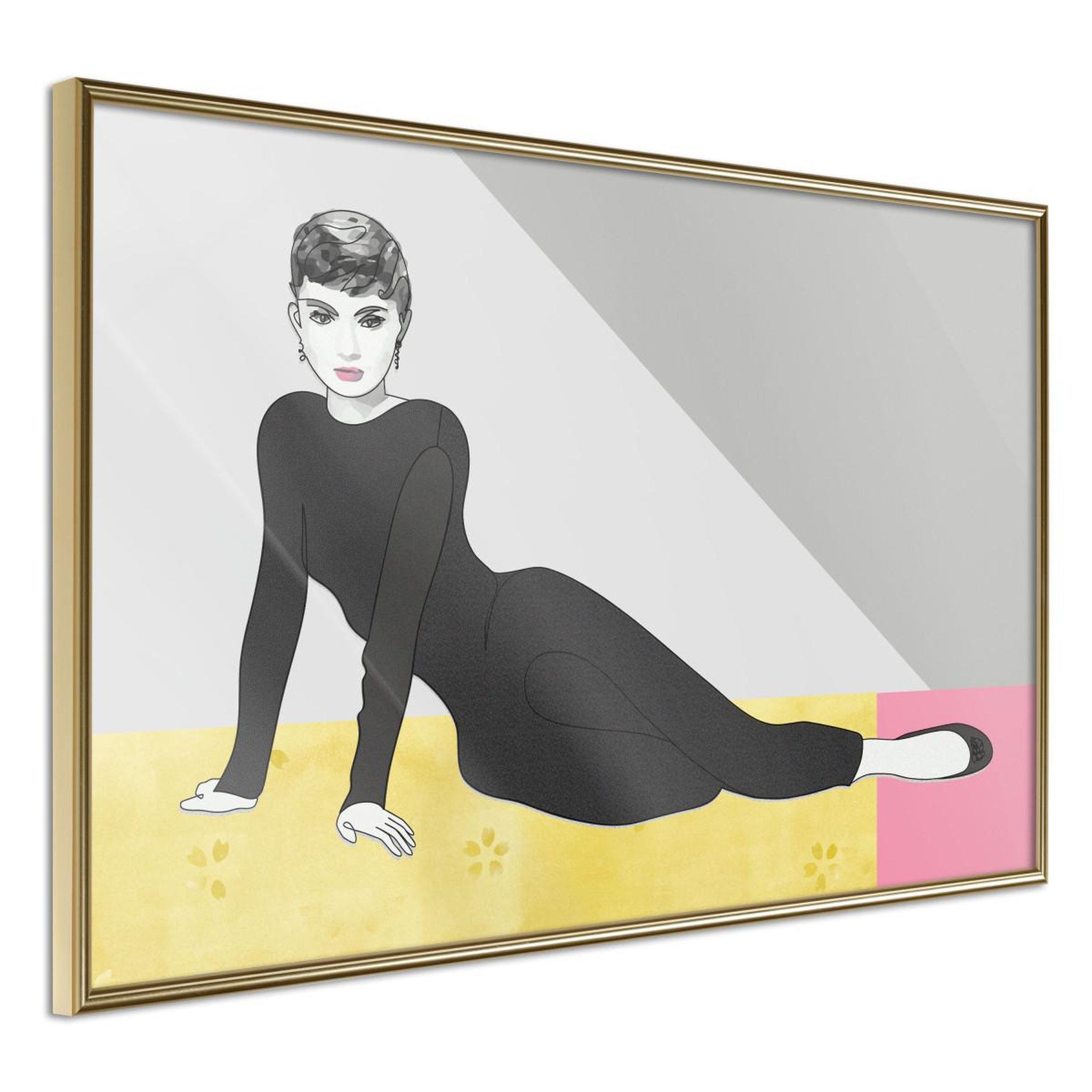 Voir la diapositive 1 : Paris Prix Affiche murale encadrée  elegant audrey