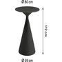 Voir la diapositive 3 : Habitat et Jardin Table haute bistro de jardin ⌀80 cm  Néora  - Noir