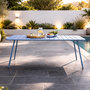 Voir la diapositive 4 : CONCEPT USINE Table de jardin 6 places 160cm bleu BERGAME