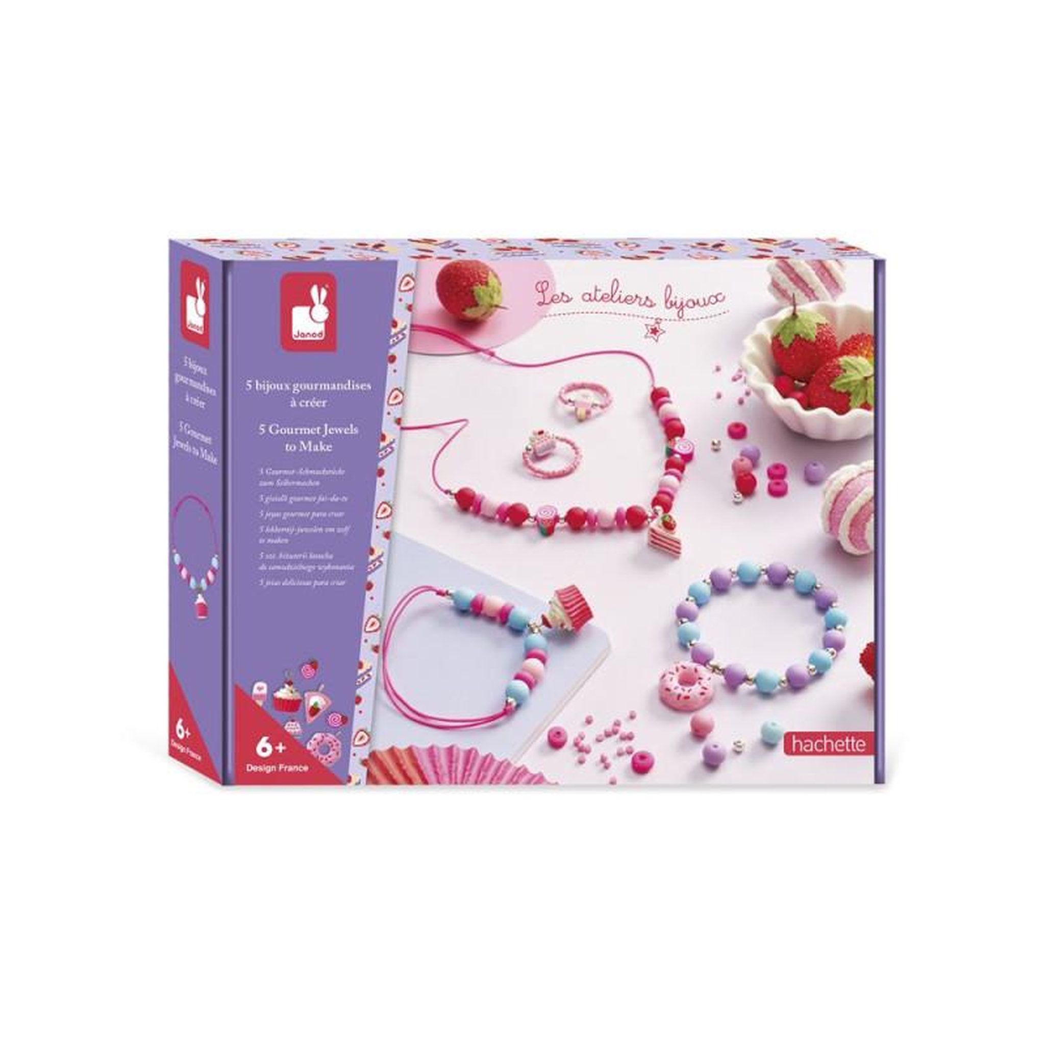 JANOD Jeu créatif Janod 5 Bijoux gourmandises à créer