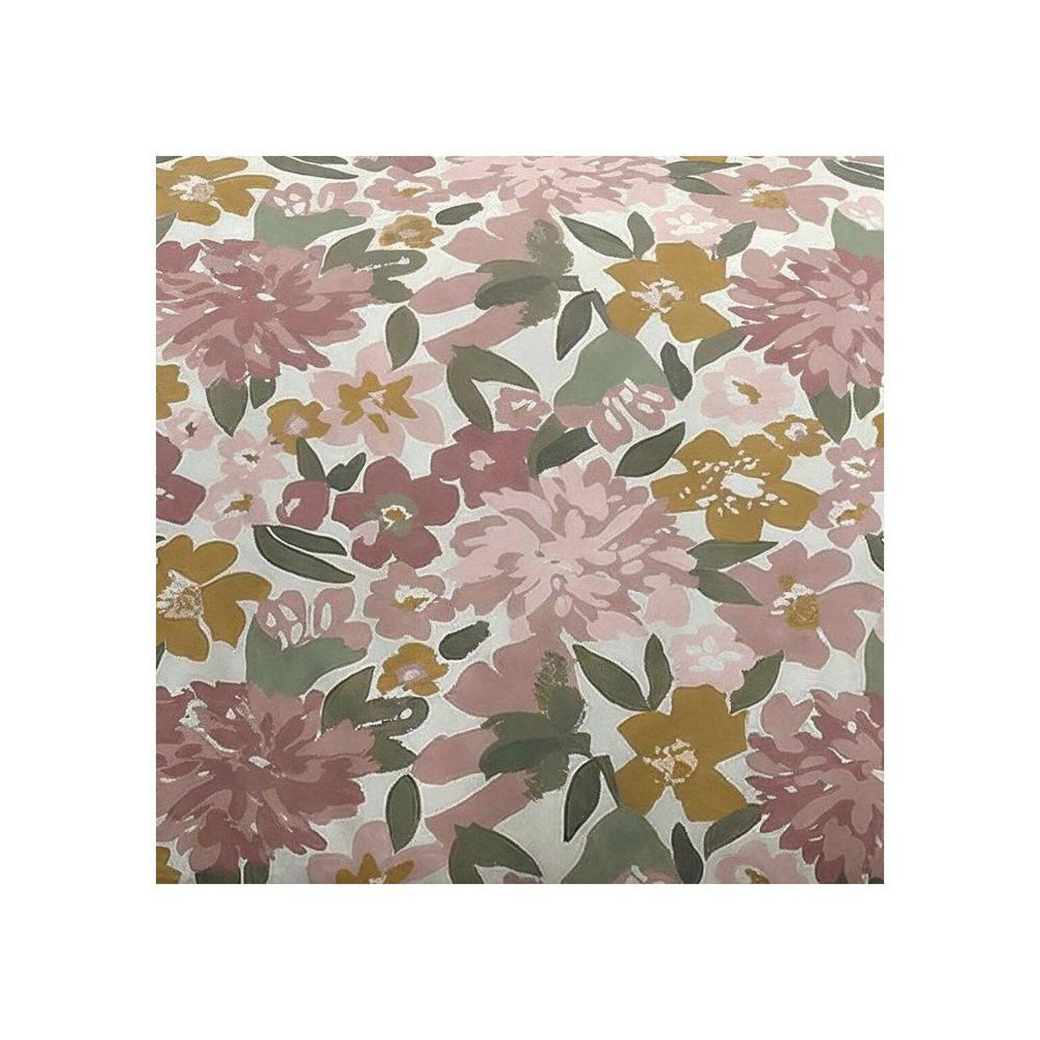 Voir la diapositive 3 : Today Parure de lit today sunshine rose poudré 3 pièces coton 260x240 cm + 2 taies 63x63 cm, imprimé floral champêtre réversible
