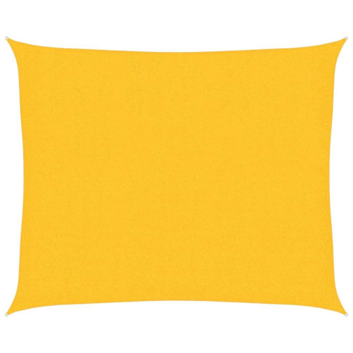 VIDAXL Voile d'ombrage 160 g/m^2 Jaune 2,5x3 m PEHD