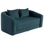 Voir la diapositive 2 : BEST MOBILIER Nuvia - canapé convertible déplimousse 2 places en velours texturé