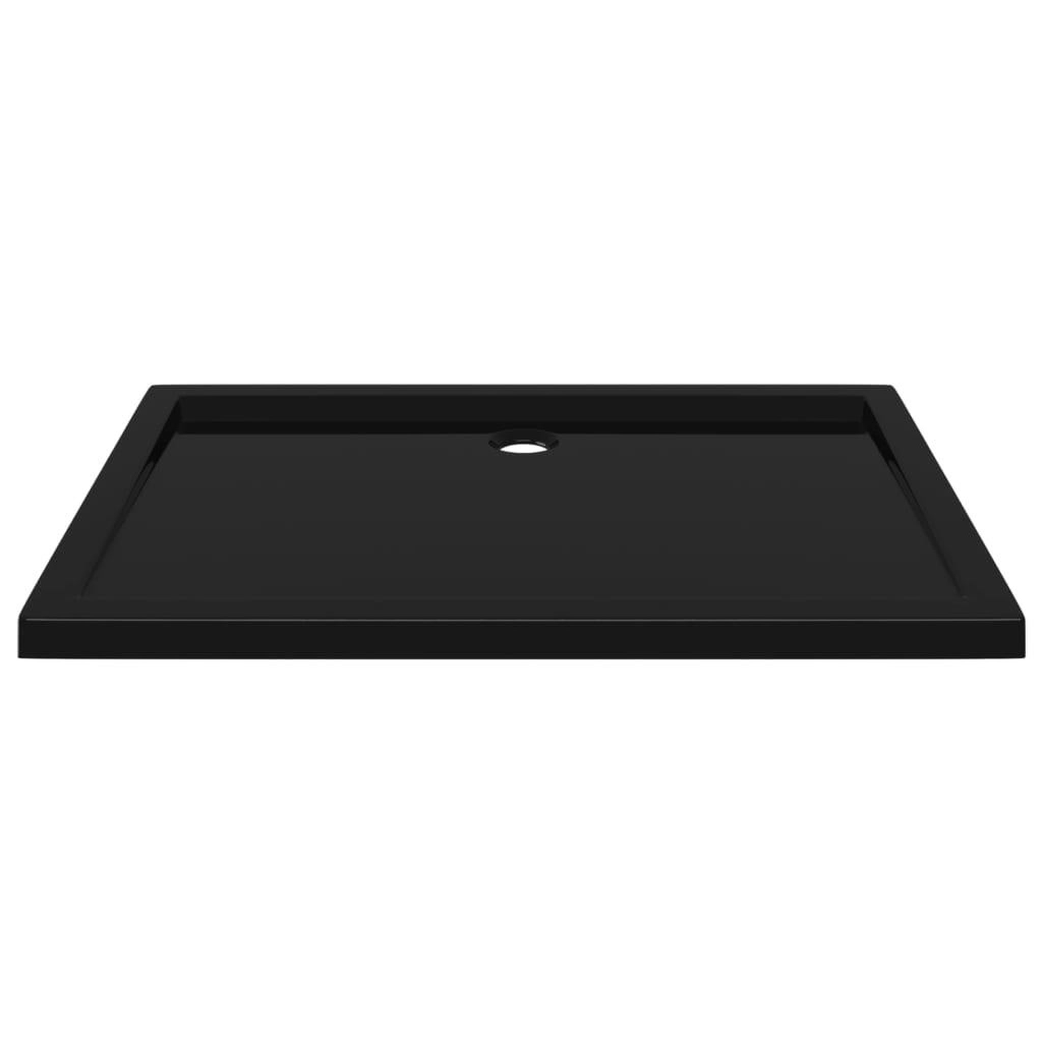 Voir la diapositive 3 : VIDAXL Receveur de douche rectangulaire ABS Noir 80x110 cm