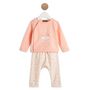 Voir la diapositive 1 : IN EXTENSO Ensemble sweat + pantalon molleton de naissance bébé fille