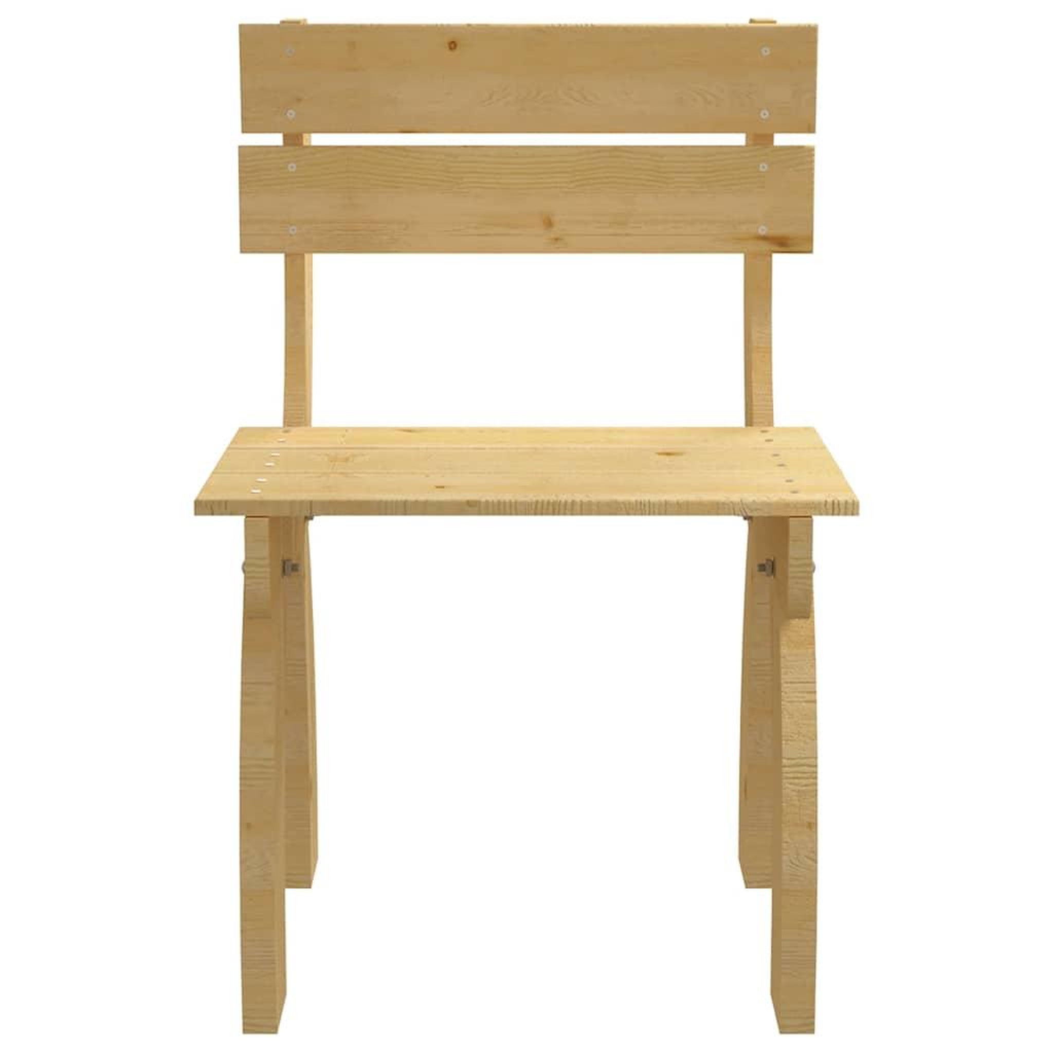 Voir la diapositive 2 : VIDAXL Chaise de jardin bois de pin impregne