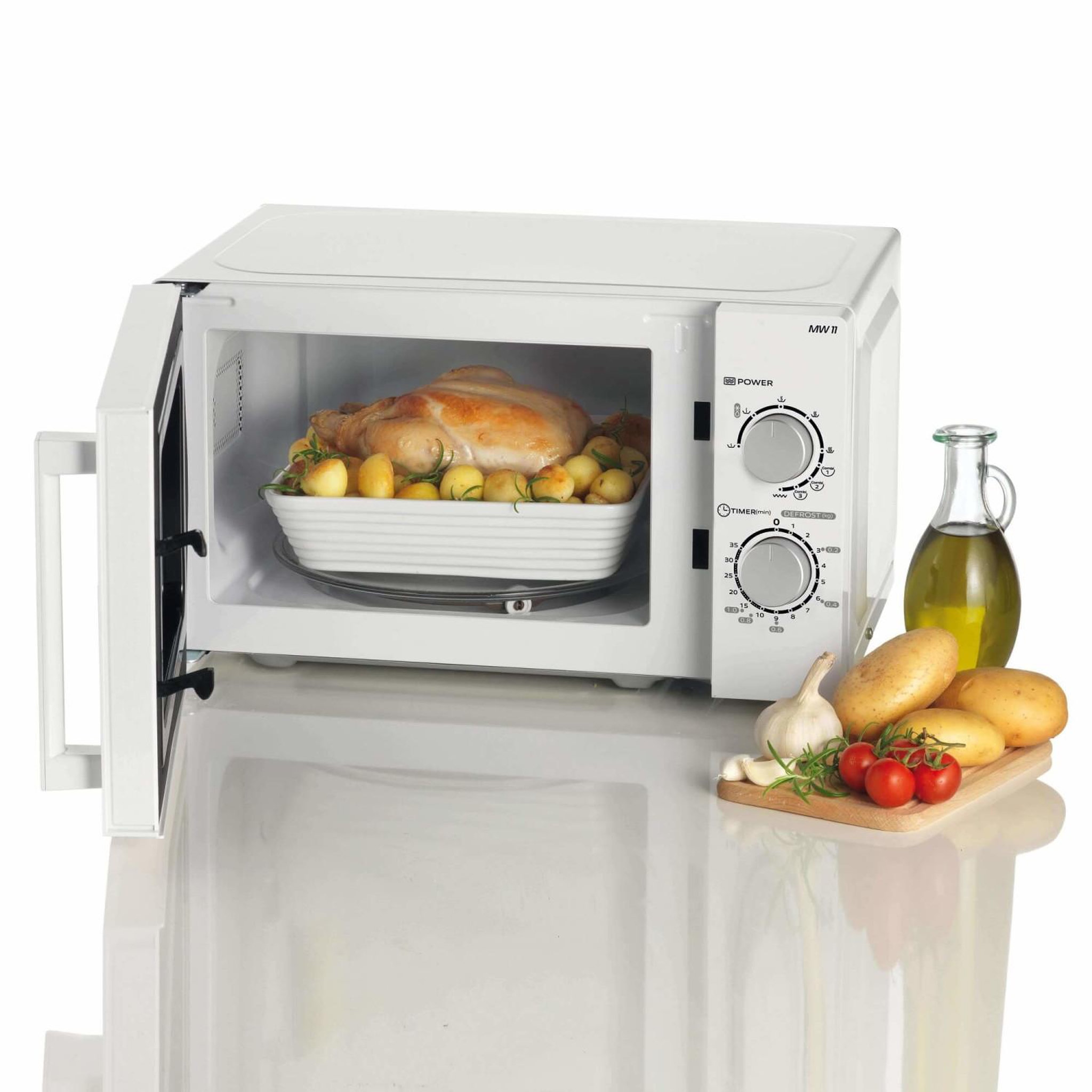 Voir la diapositive 3 : ARIETE Four à micro-ondes combiné avec gril ariete 952 - 5 niveaux de puissance - 3 fonctions combinées - 1000 watts - 20 litres - blanc