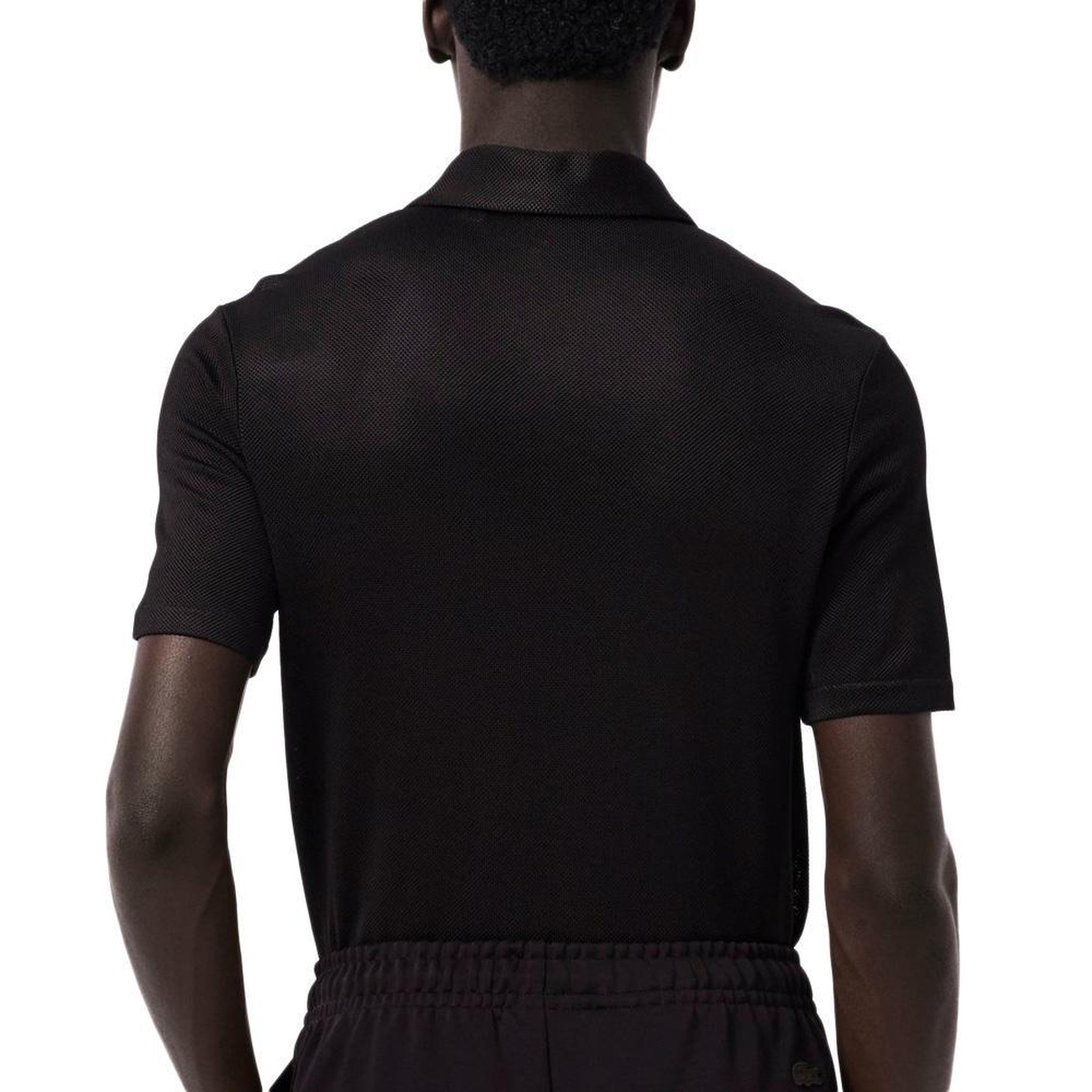 Voir la diapositive 5 : Lacoste Polo noir homme lacoste runway regular fit satin