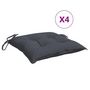 Voir la diapositive 2 : VIDAXL Coussins de chaise lot de 4 anthracite 50x50x7 cm tissu oxford