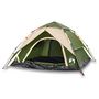 Voir la diapositive 2 : VIDAXL Tente de camping a dome 4 personnes vert liberation rapide