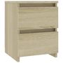 Voir la diapositive 4 : VIDAXL Tables de chevet 2 pcs Chene sonoma 30x30x40 cm Bois ingenierie