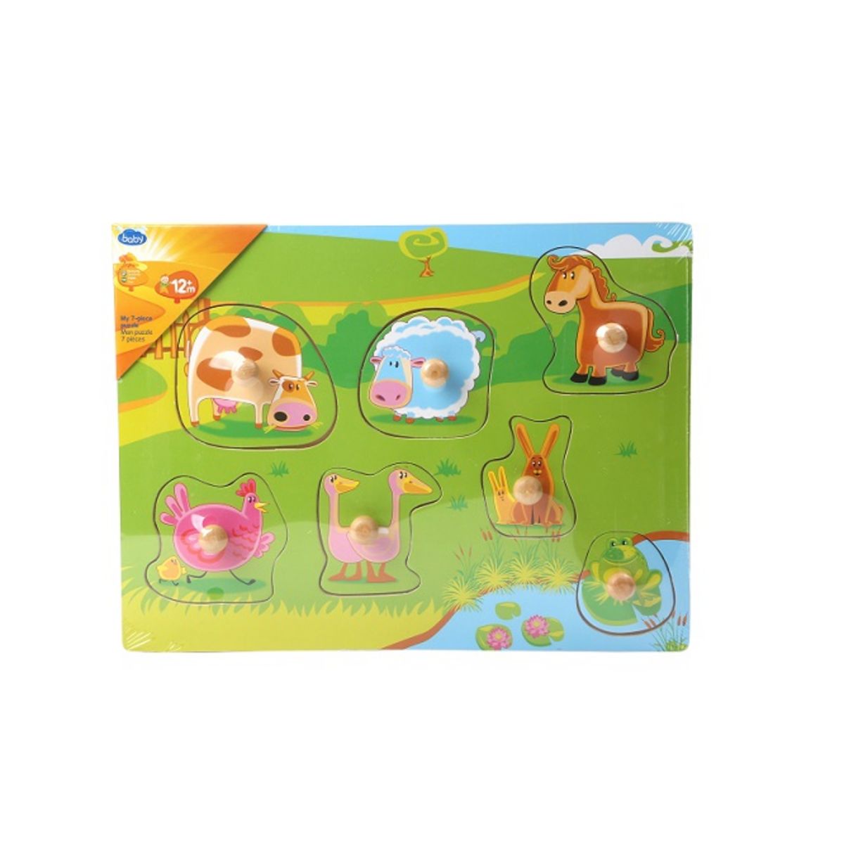 One Two Fun Mon puzzle en bois 7pièces