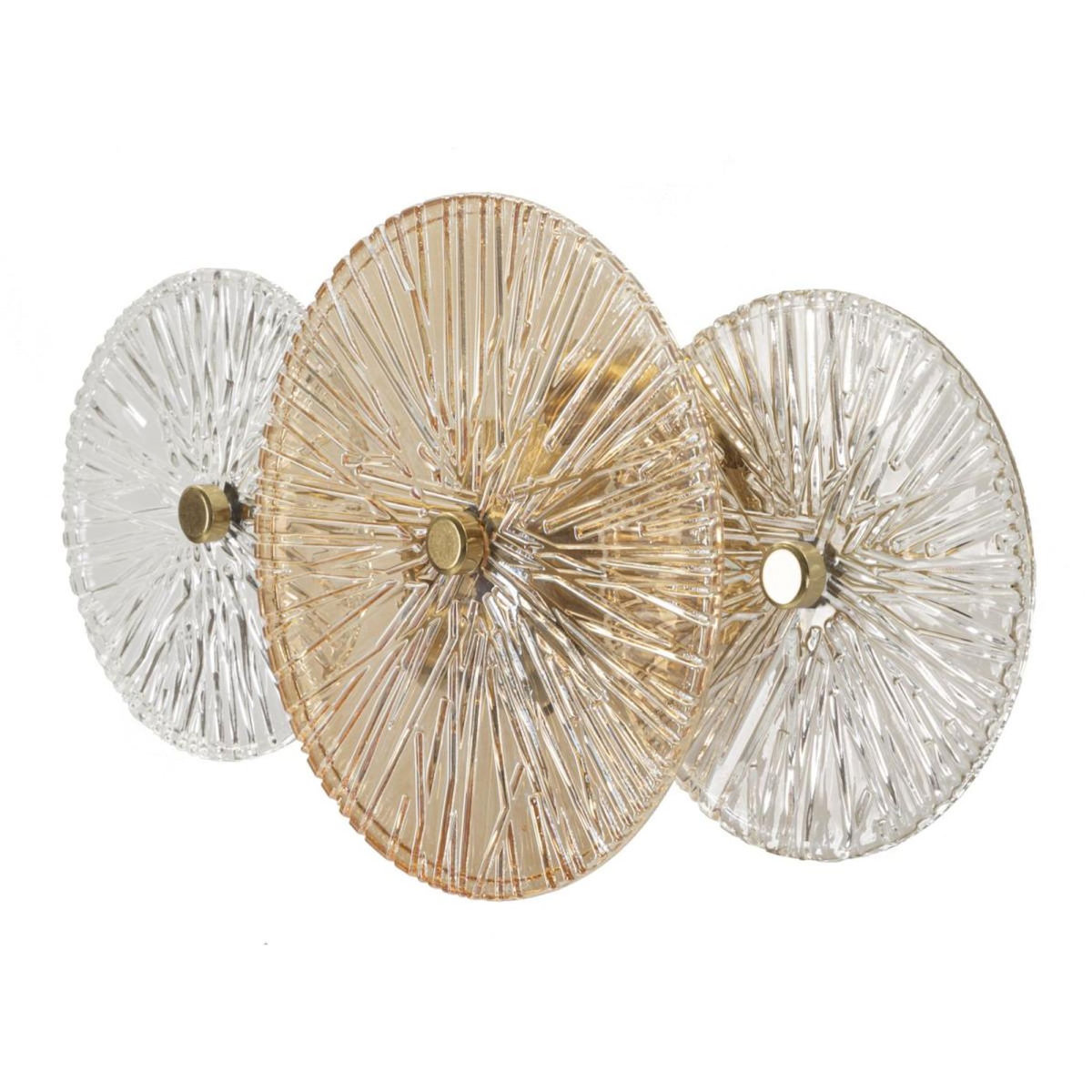 Paris Prix Lampe Murale  Osaka  42cm Or & Transparent