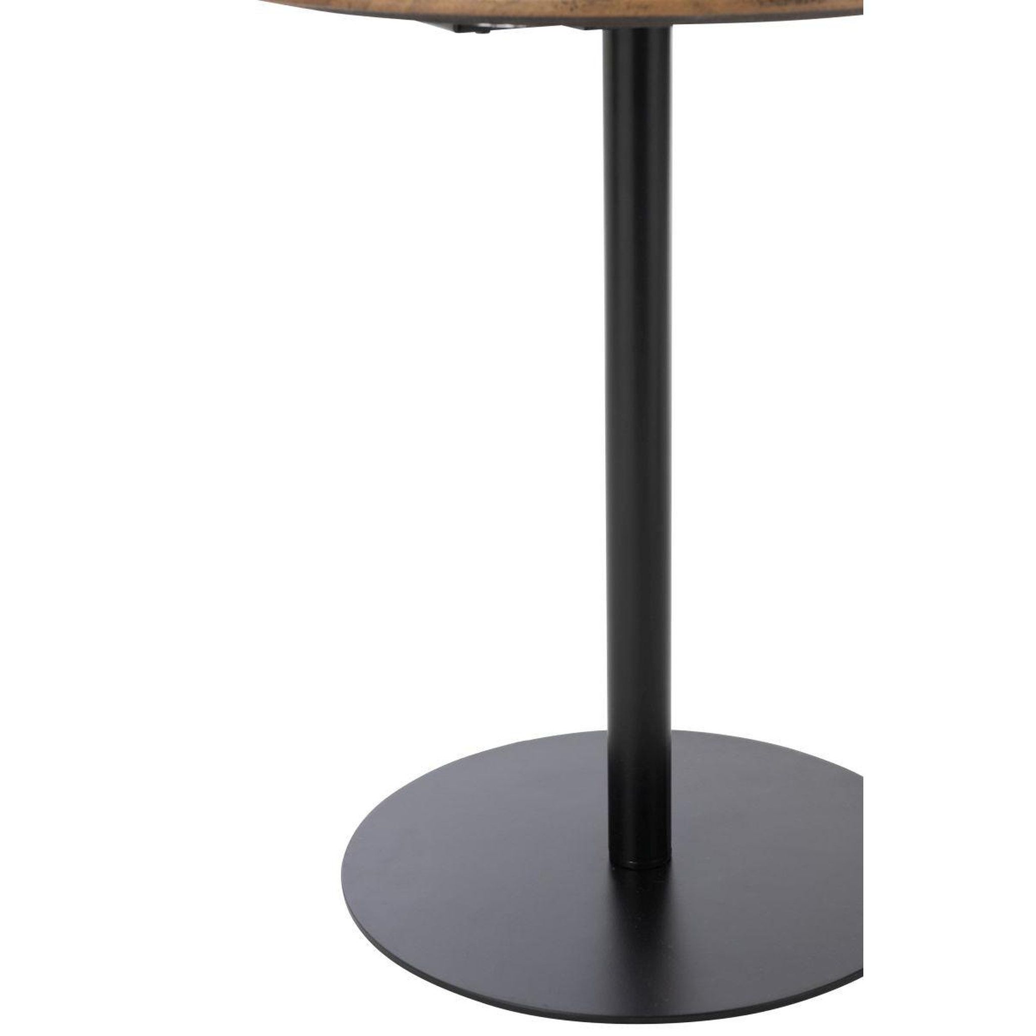 Voir la diapositive 3 : J-LINE Lot de 2 Tables d'Appoint  Fay  55cm Noir & Marron