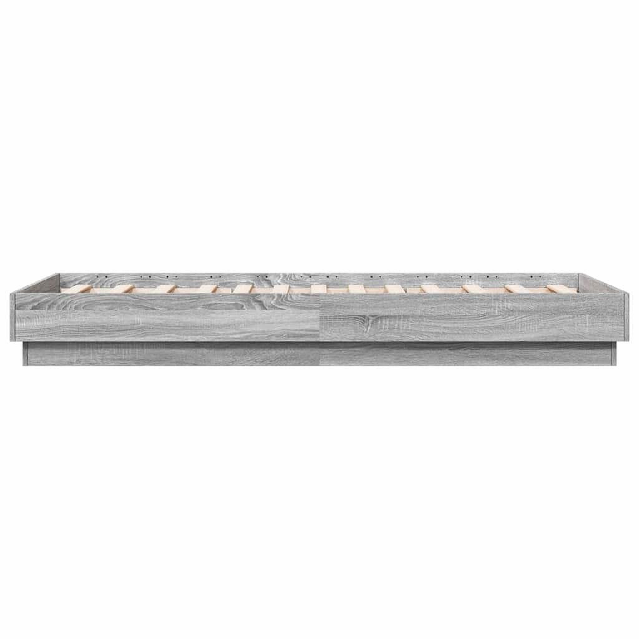 Voir la diapositive 5 : VIDAXL Cadre de lit sans matelas sonoma gris 90x190 cm