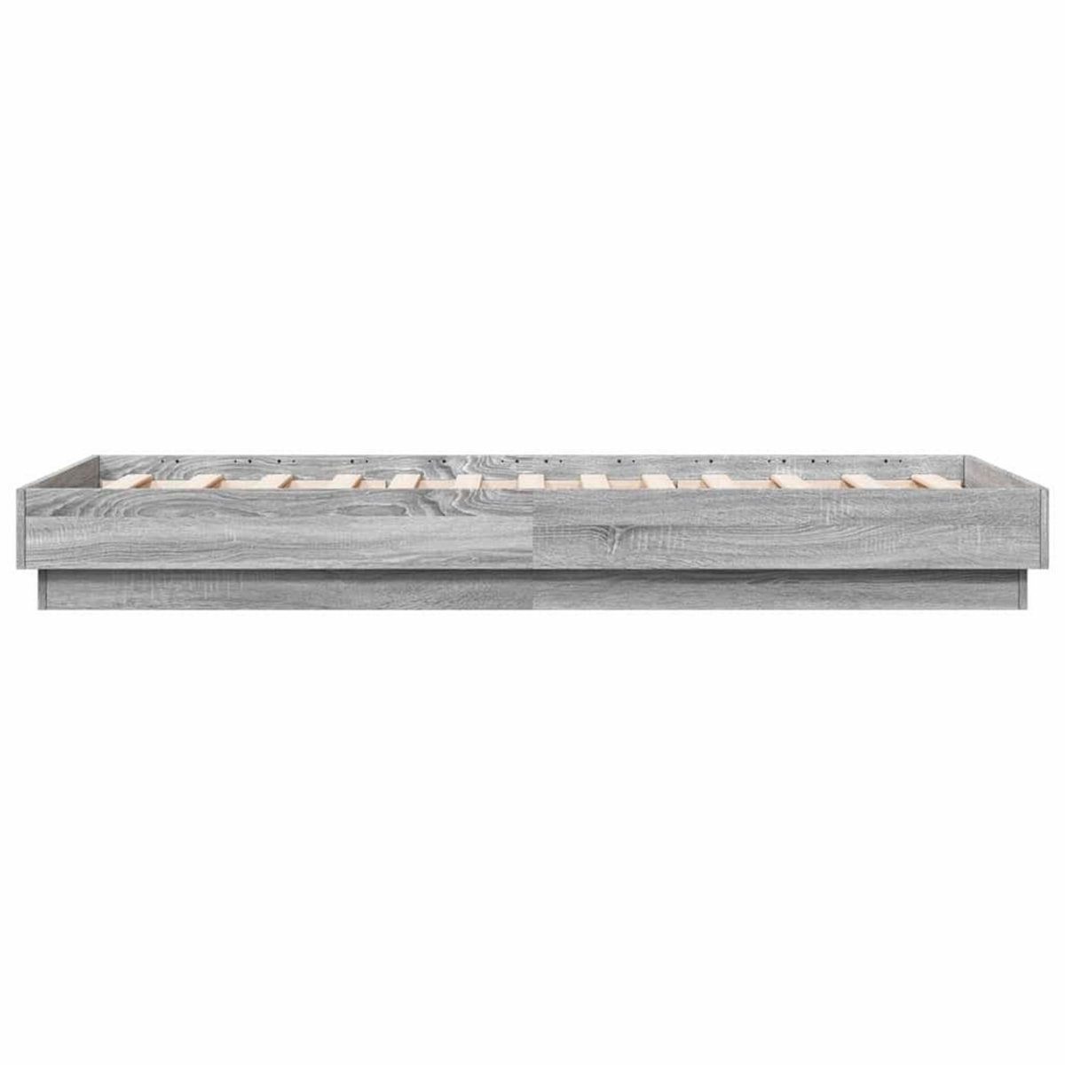VIDAXL Cadre de lit sans matelas sonoma gris 90x190 cm