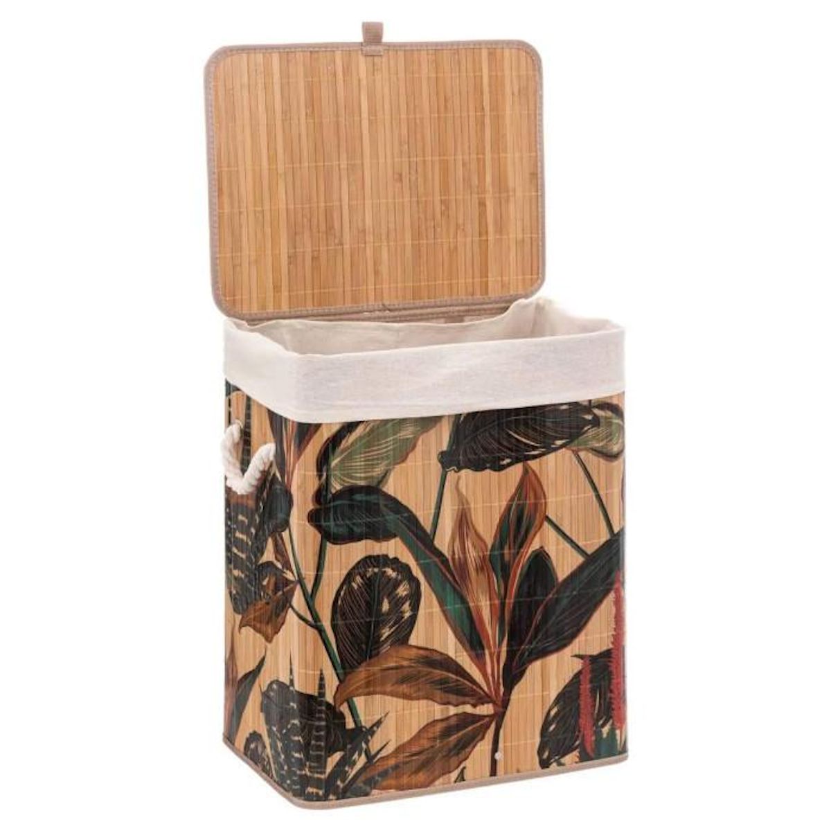 FIVE Panier à Linge en Bambou  Palawan  50L Multicolore