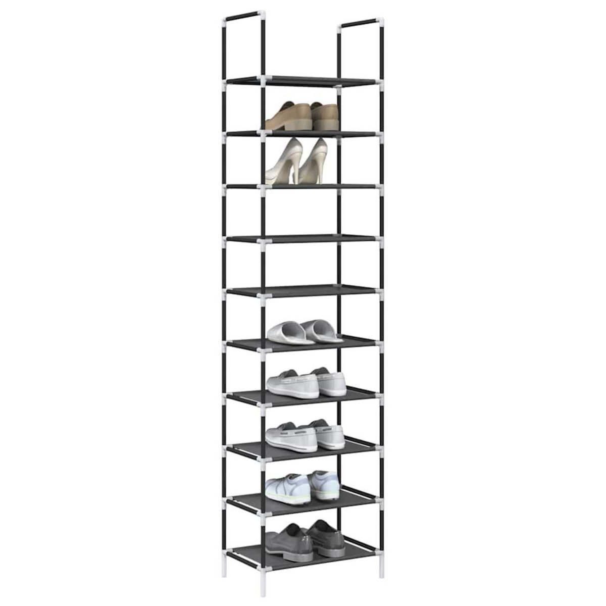 VIDAXL Etagere a chaussures 10 niveaux 44x28x180 cm tissu non-tisse