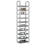 VIDAXL Etagere a chaussures 10 niveaux 44x28x180 cm tissu non-tisse