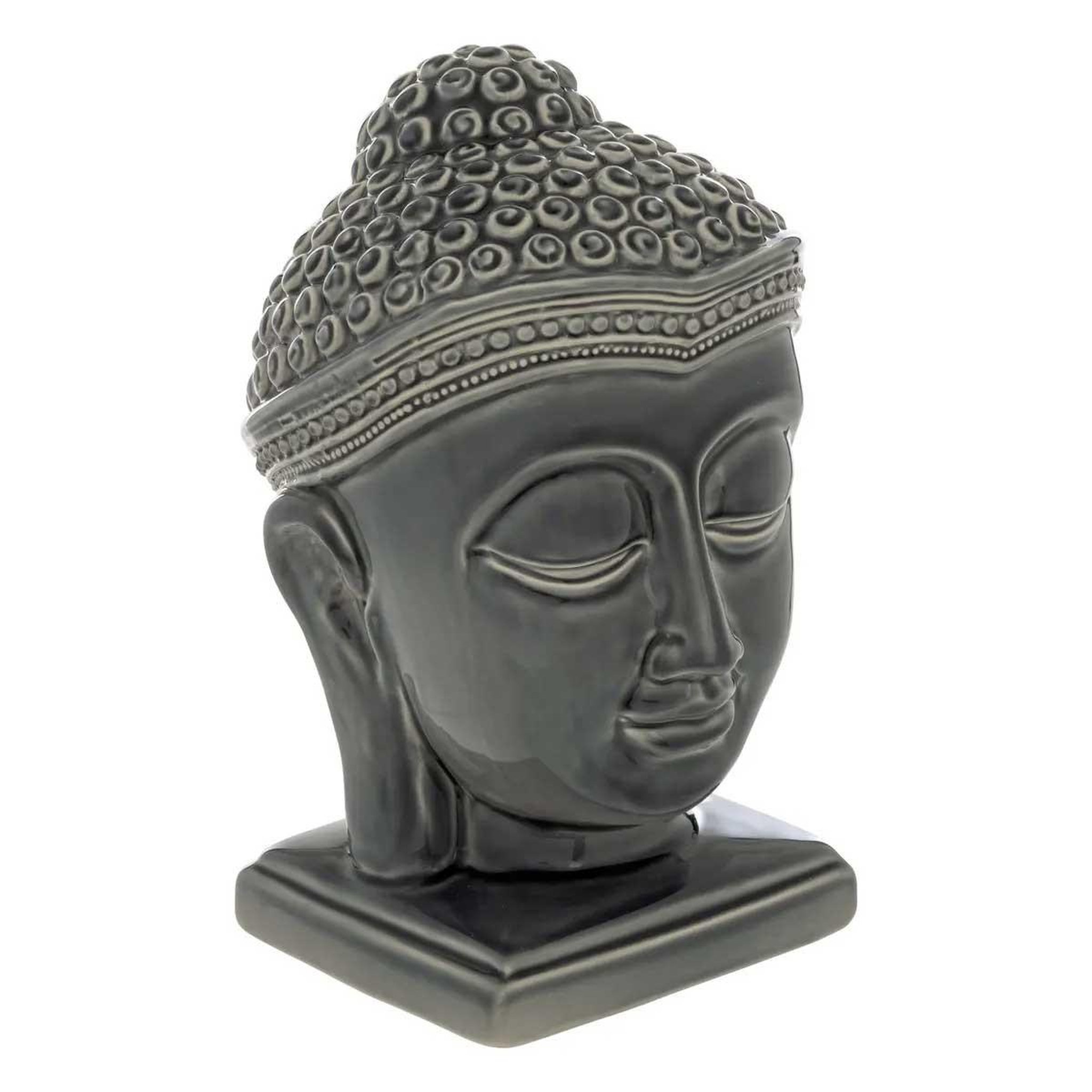 ATMOSPHERA Tête bouddha déco en céramique  yola  22cm gris