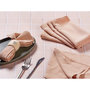 Voir la diapositive 2 : BJORN Serviette de table - 6 pièces - Lin et coton rose pâle