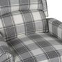 Voir la diapositive 5 : VIDAXL Fauteuil inclinable Gris blanc Tissu