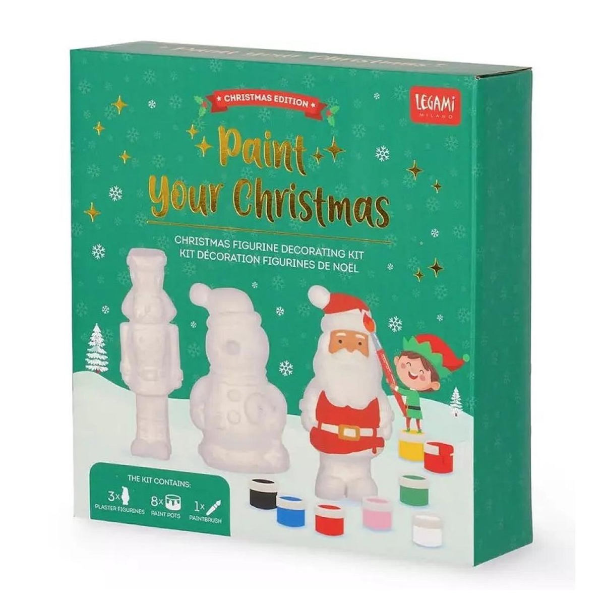 LEGAMI Kit de figurines de noel a peindre