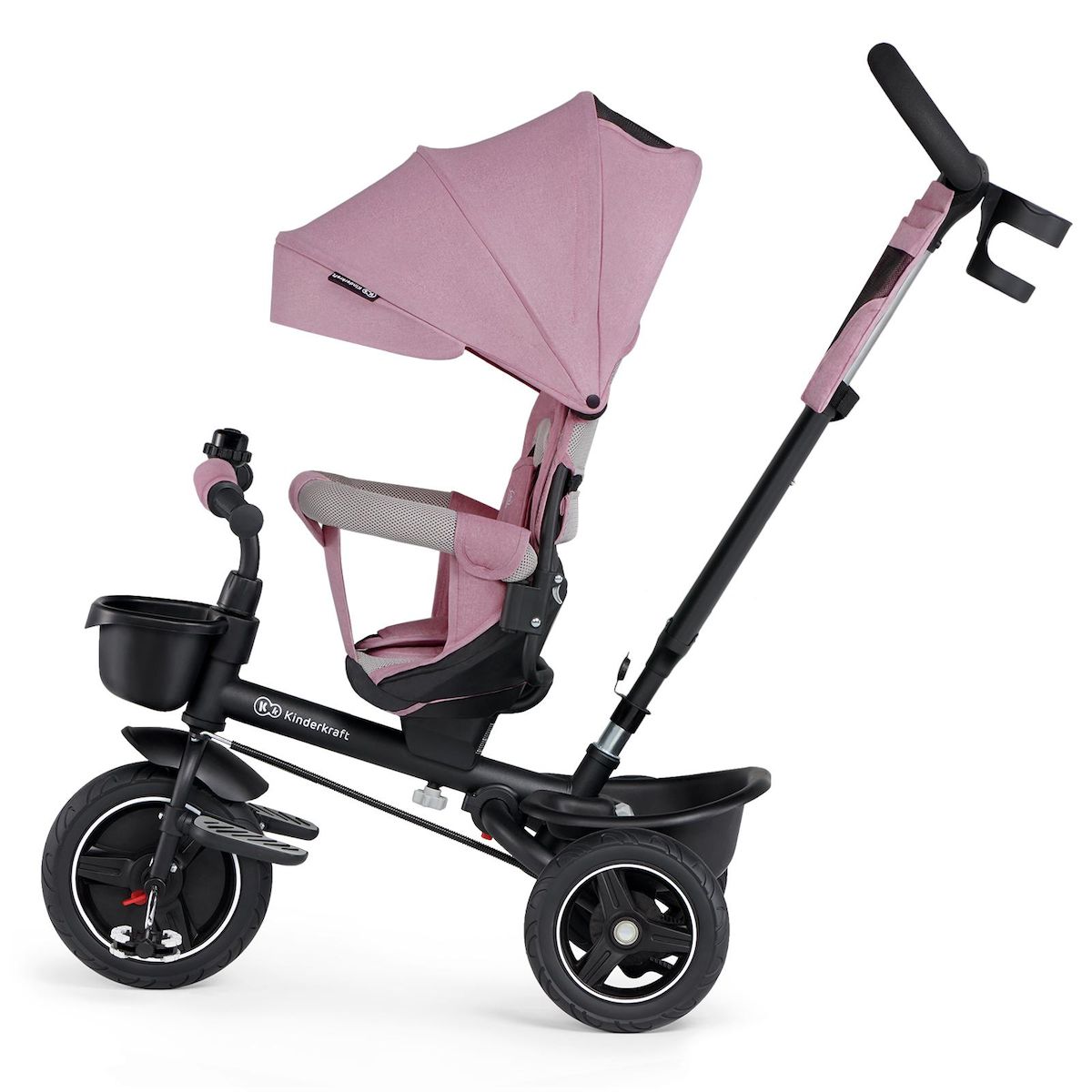 KINDERKRAFT Tricycle Spinstep 5 en 1 avec siège rotatif et protection UPF50+