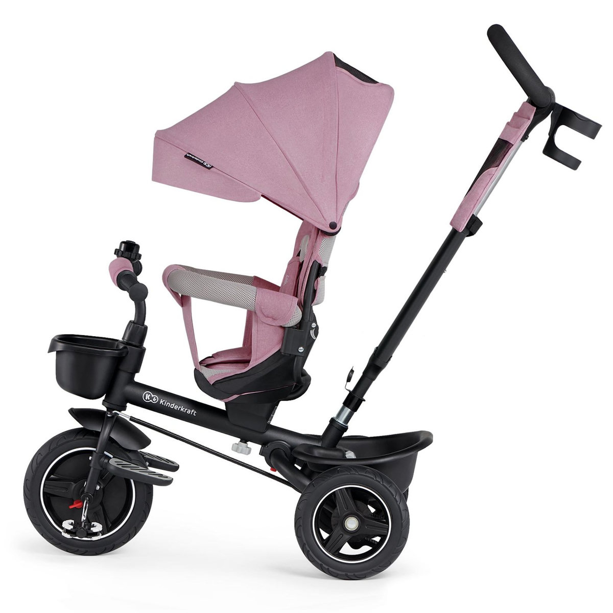 KINDERKRAFT Tricycle Spinstep 5 en 1 avec siège rotatif et protection UPF50+