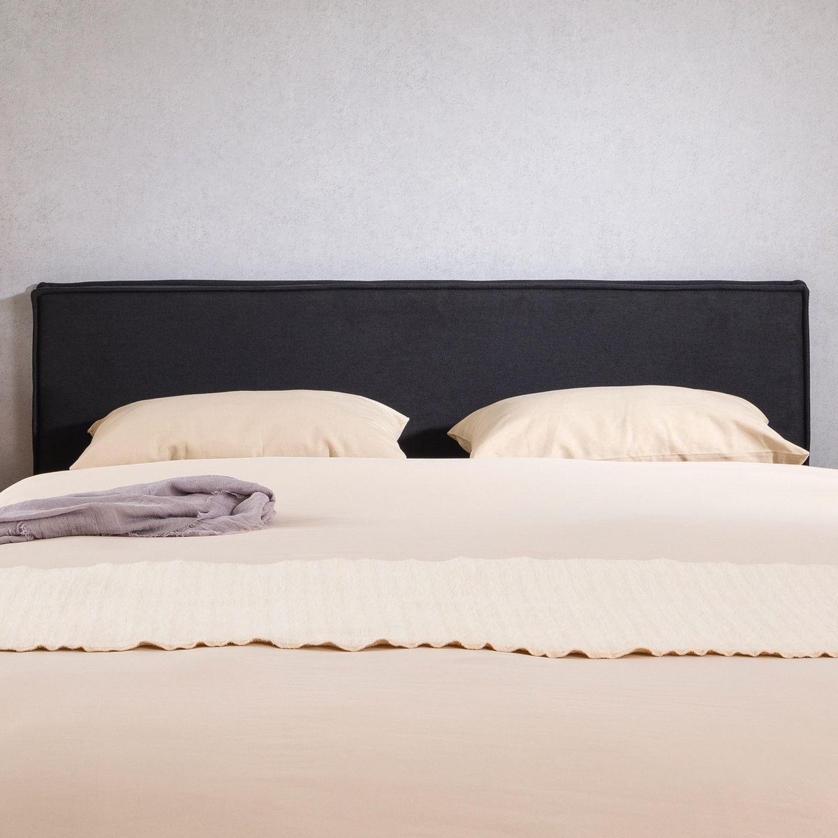 IDIMEX Tête de lit KLAO 160 sur pieds, en tissu