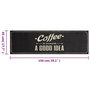 Voir la diapositive 6 : VIDAXL Tapis de cuisine lavable texte Coffee 45x150 cm velours