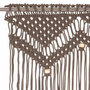 Voir la diapositive 3 : VIDAXL Rideau en macrame Taupe 140x240 cm Coton
