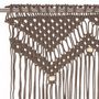 Voir la diapositive 3 : VIDAXL Rideau en macrame Taupe 140x240 cm Coton