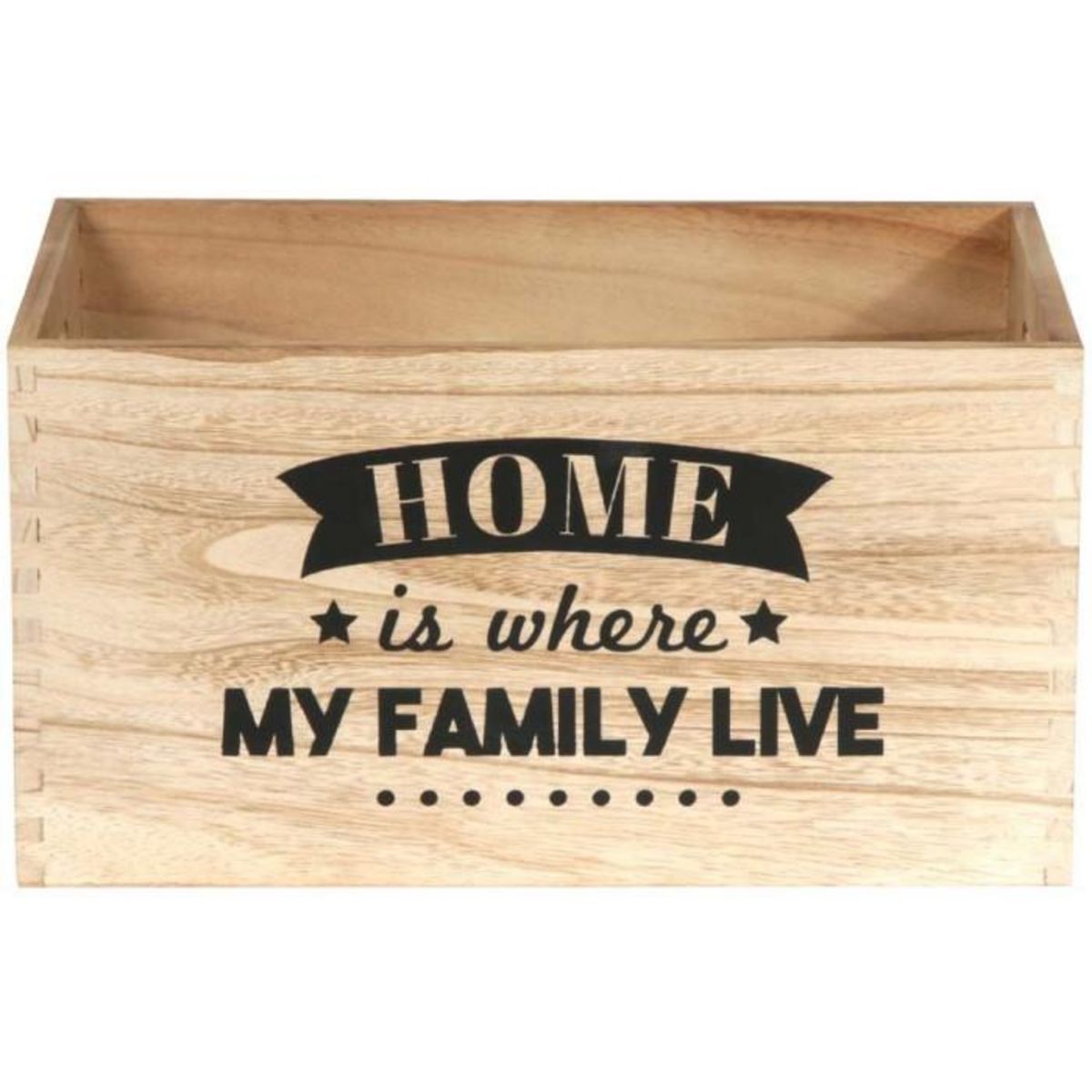 Paris Prix Lot de 3 Cagettes Déco  Home Place  40cm Naturel