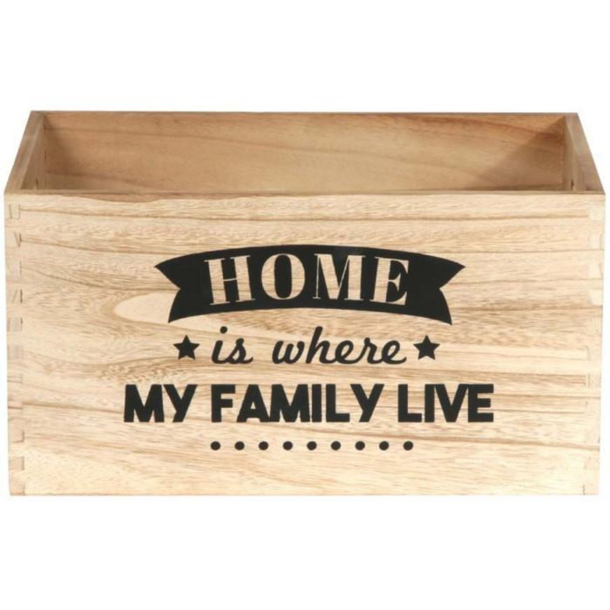 Paris Prix Lot de 3 Cagettes Déco  Home Place  40cm Naturel