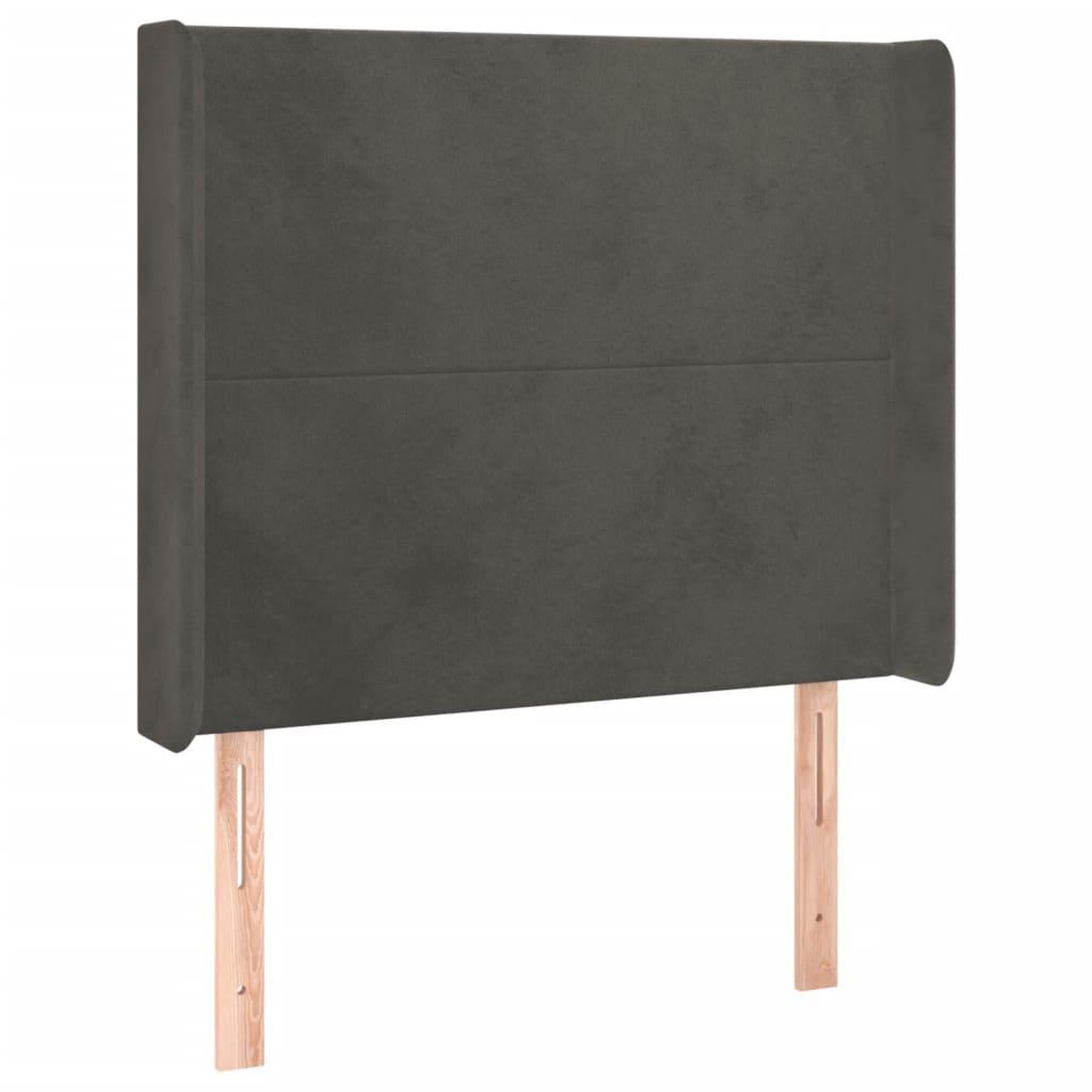 Voir la diapositive 3 : VIDAXL Tete de lit a LED Gris fonce 103x16x118/128 cm Velours